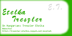 etelka treszler business card